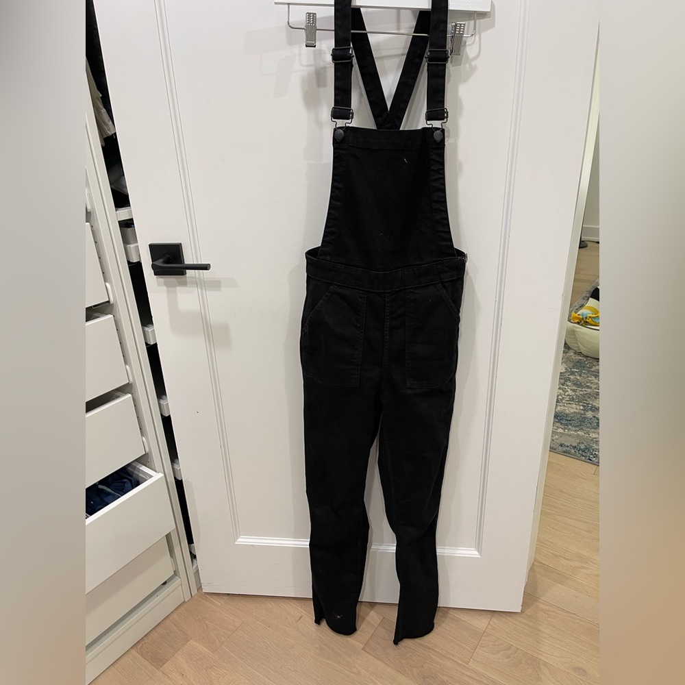 Madewell black overalls, s
